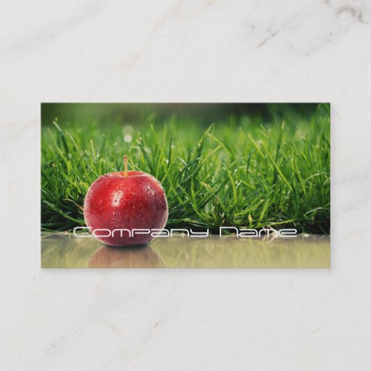 Carte De Visite Légumes fruits/vie saine/carte végétarienne (Devant)