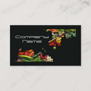 Carte De Visite Légumes fruits/vie saine/carte végétarienne