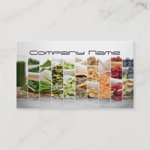 Carte De Visite Légumes fruits/vie saine/carte végétarienne