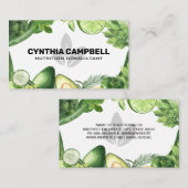 Carte De Visite Légumes | Nutritionniste (Devant / Derrière)