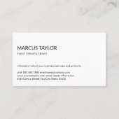 Carte De Visite Légumes | Services de livraison alimentaire (Dos)