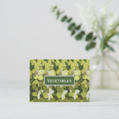 Carte De Visite Légumes verts légumes (Debout devant)