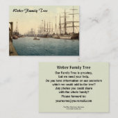 Carte De Visite L'Elbe, Hambourg, Allemagne (Devant / Derrière)