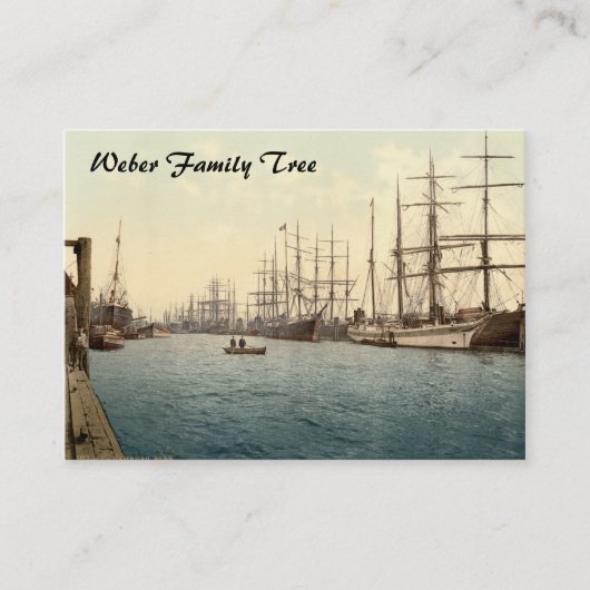 Carte De Visite L'Elbe, Hambourg, Allemagne (Devant)