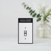 Carte De Visite L'électricien entretient la couverture (Debout devant)