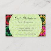 Carte De Visite L'élément chauffant de couleur d'U-sélection de (Dos)