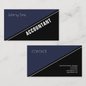 Carte De Visite L'élite moderne tiennent la fente de diagonale (Devant / Derrière)