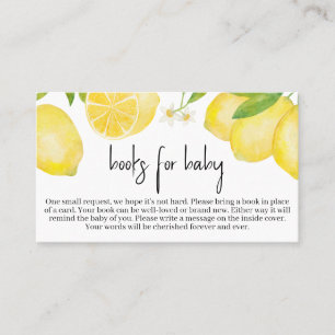 Carte De Visite  Lemon Baby Shower Books for Baby