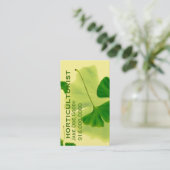 Carte De Visite Lemon Grove Elégance : Ginkgo Feuille (Debout devant)