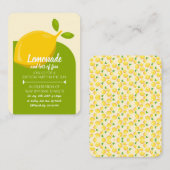 Carte De Visite Lemon, Lemonade et beaucoup de billets de cadeaux  (Devant / Derrière)