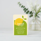 Carte De Visite Lemon, Lemonade et beaucoup de billets de cadeaux  (Debout devant)