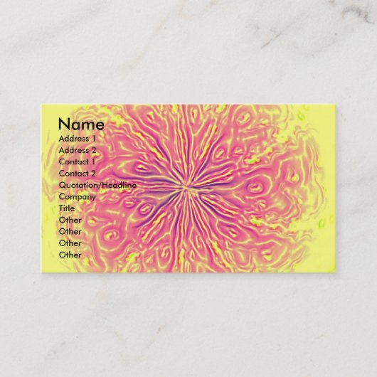 Carte De Visite Lémonade rose 2 (Devant)