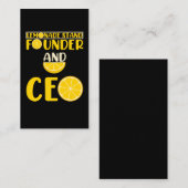 Carte De Visite Lemonade Stand Boys Girl Funny CEO (Devant / Derrière)
