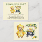Carte De Visite Lemonade Teddy Bear Livres Jaunes Pour Bébé (Devant / Derrière)