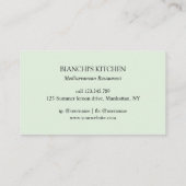 Carte De Visite Lemons and Flowers Mediterranean Floral Botanical (Dos)