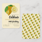 Carte De Visite Lemons, Lemonade et beaucoup de billets de cadeaux (Devant / Derrière)