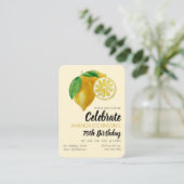 Carte De Visite Lemons, Lemonade et beaucoup de billets de cadeaux (Debout devant)