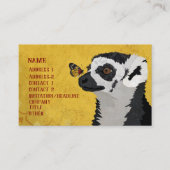 CARTE DE VISITE LEMUR & PAPILLON (Devant)