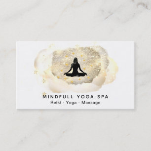 Carte De Visite L'énergie curative de *~* remet le yoga Lotus de