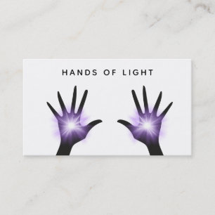 Carte De Visite L'énergie de *~* remet à Reiki la lumière curative