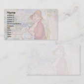 Carte De Visite L'enfant au sein (maternité), (Devant / Derrière)