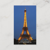 Carte De Visite Lens de caméra - Montrez votre meilleure photo sur (Dos)