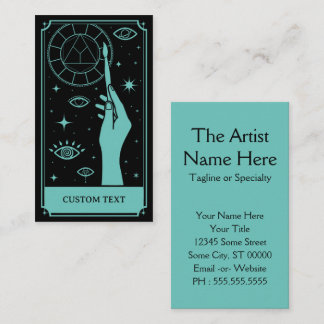 Carte De Visite l'enseignant art texte personnalisé