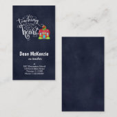 Carte De Visite L'enseignement est un travail de coeur (Devant / Derrière)