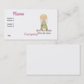Carte De Visite Lent et constant gagnent la course (Devant / Derrière)