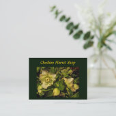 Carte De Visite Lenten Rose Hellebore Floriste (Debout devant)