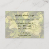 Carte De Visite Lenten Rose Hellebore Floriste (Dos)