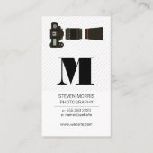 Carte De Visite Lentières de caméra | Monogramme (Devant)