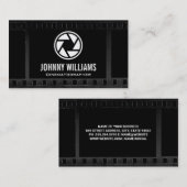 Carte De Visite Lentières de fermeture de caméra | Arrière - plan  (Devant / Derrière)