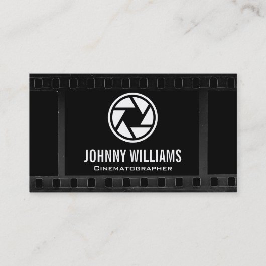 Carte De Visite Lentières de fermeture de caméra | Arrière - plan  (Devant)