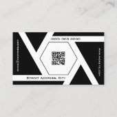 Carte De Visite Lentille photo avec initiales photographe (Dos)