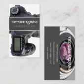 Carte De Visite Lentille photo reflex pour photographes Vidéograph (Devant / Derrière)
