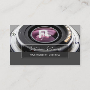 Carte De Visite Lentille photo reflex pour photographes Vidéograph