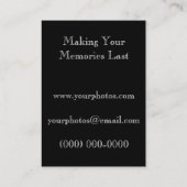 Carte De Visite Lentille vintage (Dos)