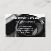 Carte De Visite Lentilles de caméra DSLR encadrées pour photograph (Dos)