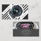 Carte De Visite Lentilles de caméra reflex pour photographes Vidéo (Devant / Derrière)
