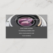 Carte De Visite Lentilles de caméra reflex pour photographes Vidéo (Dos)