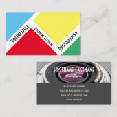 Carte De Visite Lentilles de caméra reflex pour photographes Vidéo (Devant / Derrière)