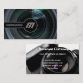 Carte De Visite Lentilles de caméra reflex pour photographes Vidéo (Devant / Derrière)