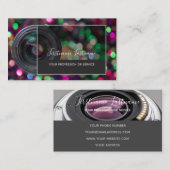 Carte De Visite Lentilles de caméra reflex pour photographes Vidéo (Devant / Derrière)