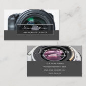 Carte De Visite Lentilles de caméra reflex pour photographes Vidéo (Devant / Derrière)