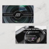 Carte De Visite Lentilles de caméra reflex pour photographes Vidéo (Devant / Derrière)
