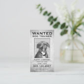 Carte De Visite l'entraîneur de chien a voulu l'affiche (Debout devant)