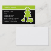 Carte De Visite L'entreprise de services de nettoyage carde (Devant / Derrière)