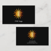 Carte De Visite Leo Soleil Signe de Feu Mois de Naissance Rouge &  (Devant / Derrière)