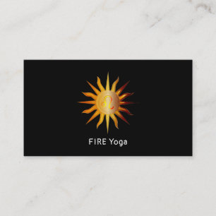 Carte De Visite Léo Soleil Signe du Feu Mois de Naissance Rouge &